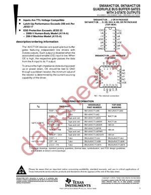 SN74AHCT126NSR datasheet  